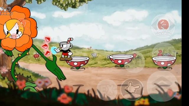 купхэд : офигевший цветок