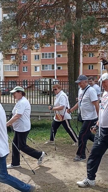 Активные долголеты на старте "Марафона"