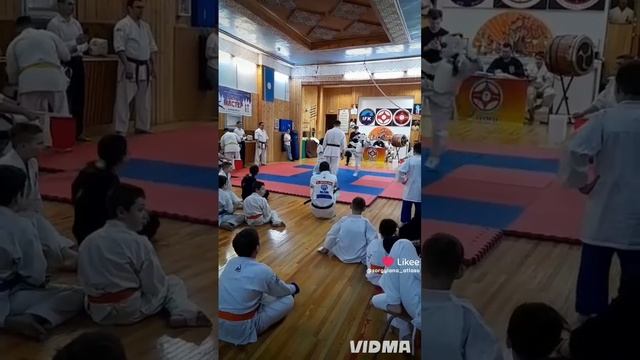 открытое татами киокушинкай, первый бои дочки😍 молод