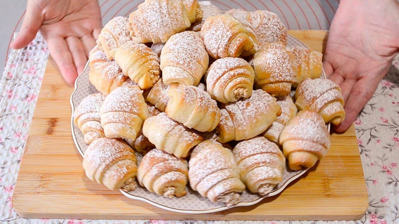 Идеальное тесто для рогаликов 😍Выпечка на холодном дрожжевом тесте