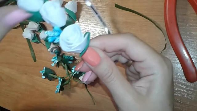 Ободок розы из фоамирана МК/ DIY rose foam