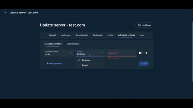 Настройка маскировки данных | TheWall Firewall