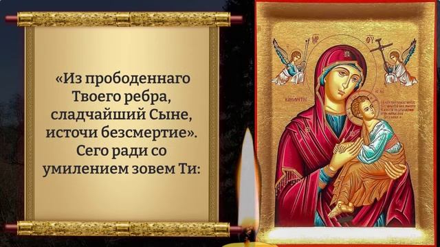 ЕСЛИ УСПЕЕШЬ ВКЛЮЧИТЬ - ПРИДЕТ БОЛЬШОЕ СЧСТЬЕ! Молитва Богородице Страстная. Православие