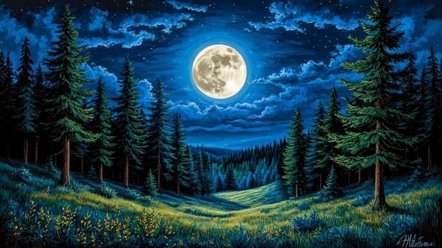 Notte di Plenilunio. Ночь Полнолуния. Песня на итальянском языке.