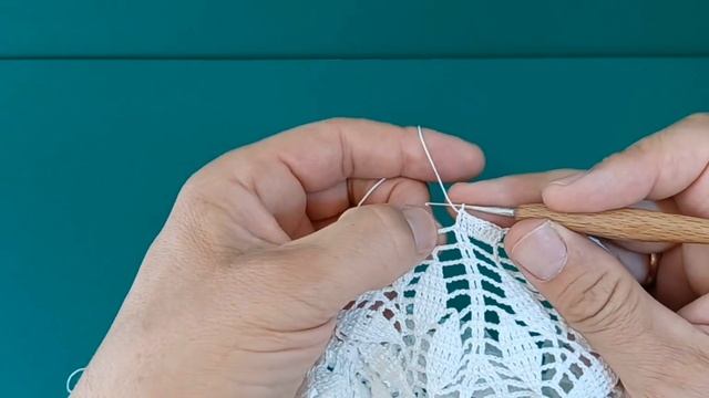 Скатерть крючком. Пятая часть.  #скатерть  #крючок  #пря?