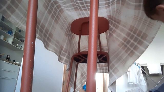 обустраиваю домик из одеяла ч-2☆