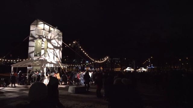 Lux Helsinki 2020: Virtual walk under the #luxhelsinki, natural sound 4K