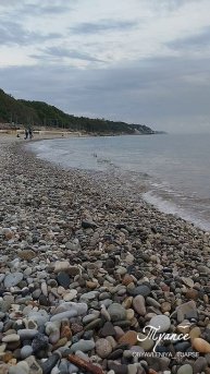 Вечерний городской пляж Туапсе