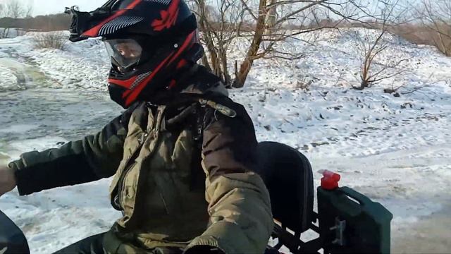 зимой на квадроцикле yacota sela max