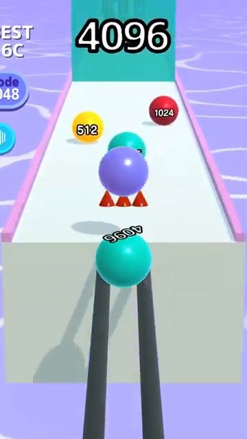 Satisfying Mobile Games 2023 - Ball Run 2048 All Levels Gameplay Walkthrough Android ios max 16C