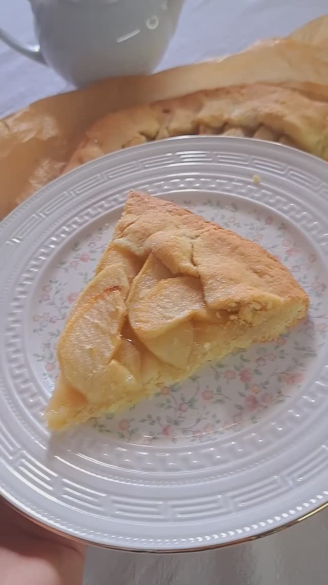 Яблочная галета к чаю!!! Просто и очень вкусно!!!😋😋😋