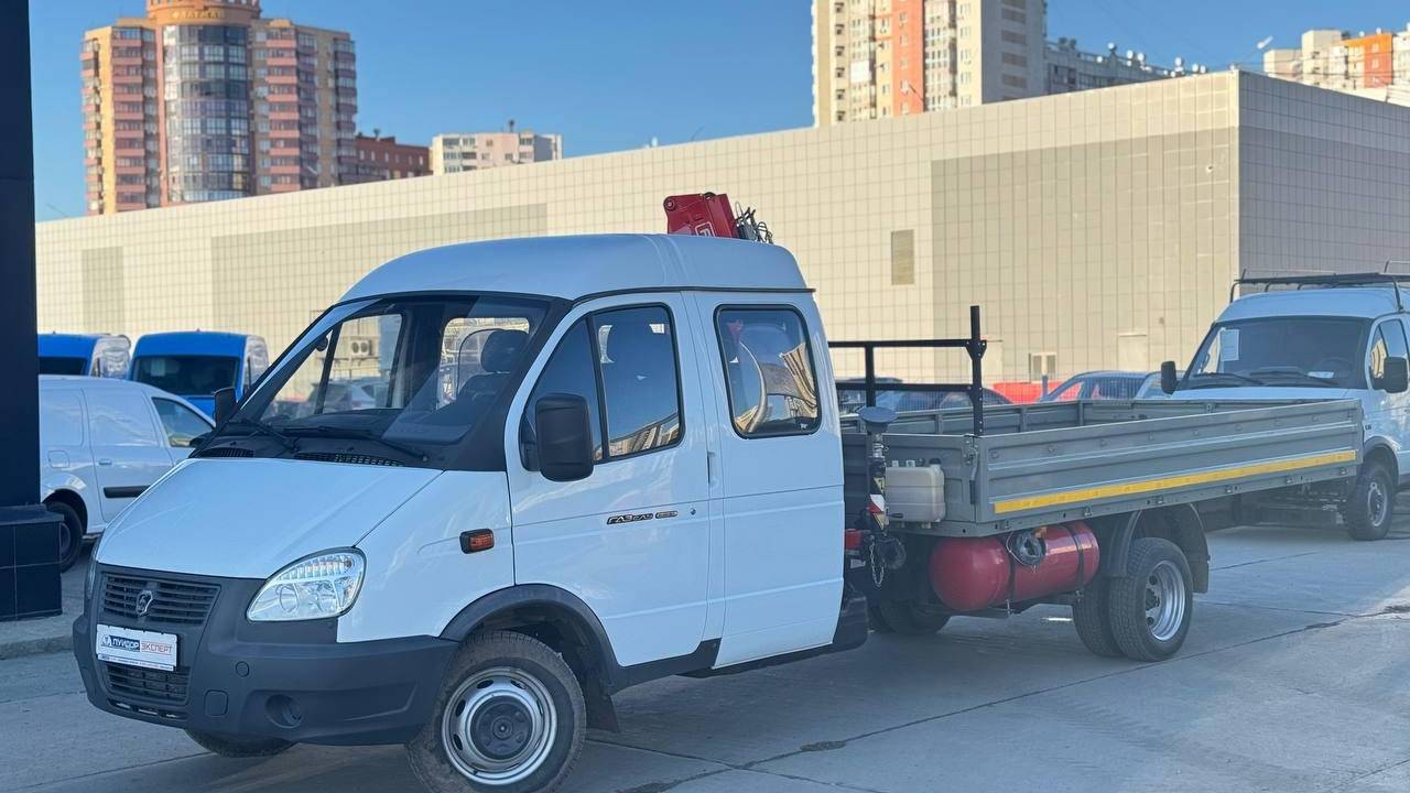 Газель Бизнес Борт с КМУ
