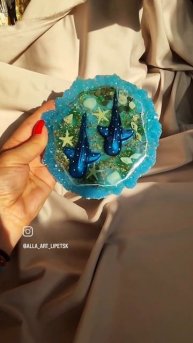 подстаканник из эпоксидной смолы