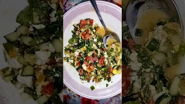 Салат с полезными травами