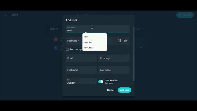 Управление учетной записью и управление пользователями.