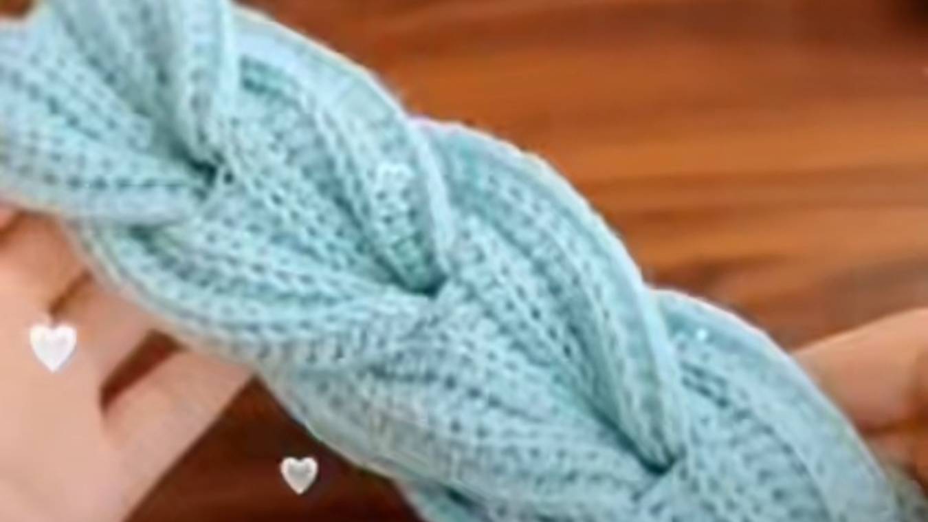 МК Красивая повязка крючком