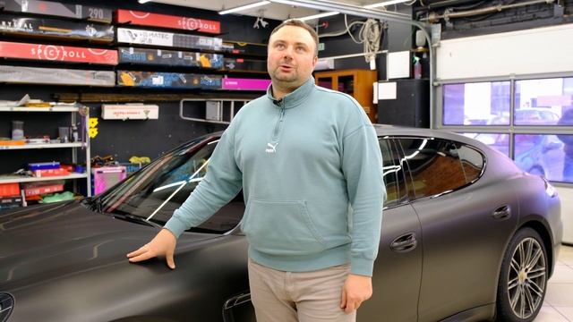 Оклейка в цветной защитный полиуретан Porsche Panamera 970