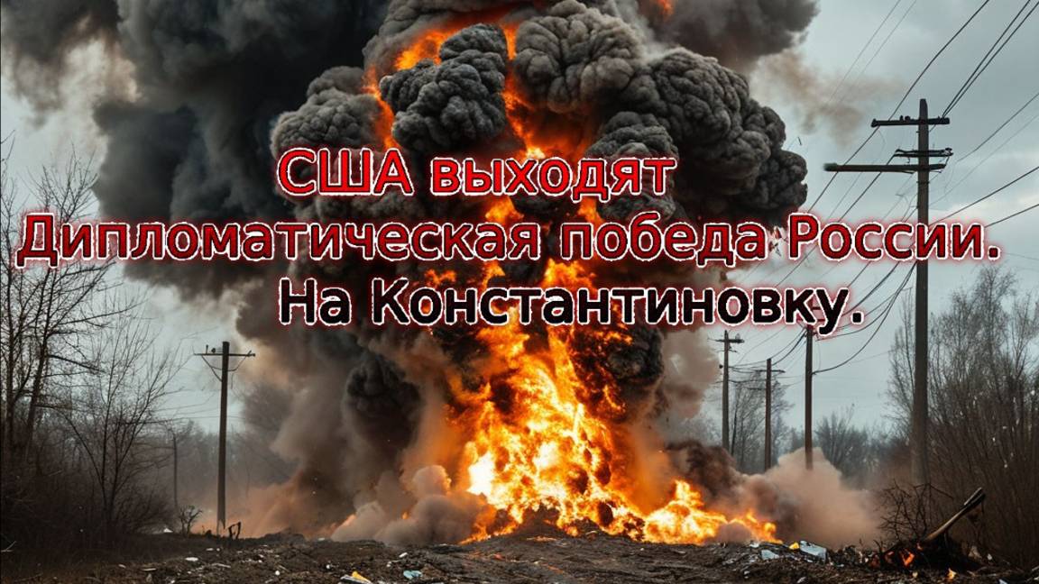 Новости СВО Сегодня-США выходят. Дипломатическая победа России. На Константиновку