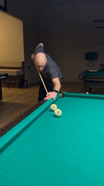 Динамичный француз на оттяжке 🔥 #shorts #billiard #обучение #бильярд #развлечение #спорт