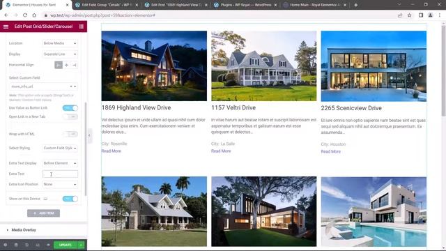 WordPress_ Royal Elementor Addons + Дополнения: Post Grid Widget - Advanced Custom Fields tutorial
