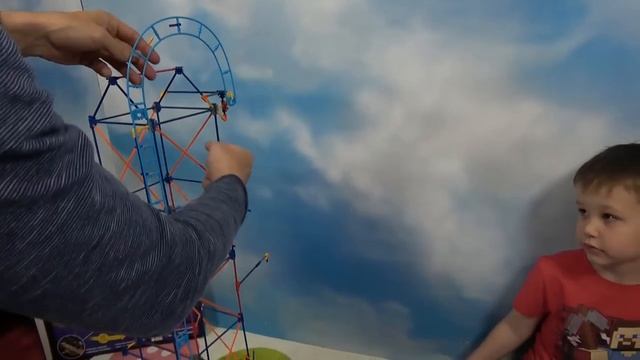 MISTER MAX | МИСТЕР МАКС - Поезд на американских горках собираем набор конструктора K'nex