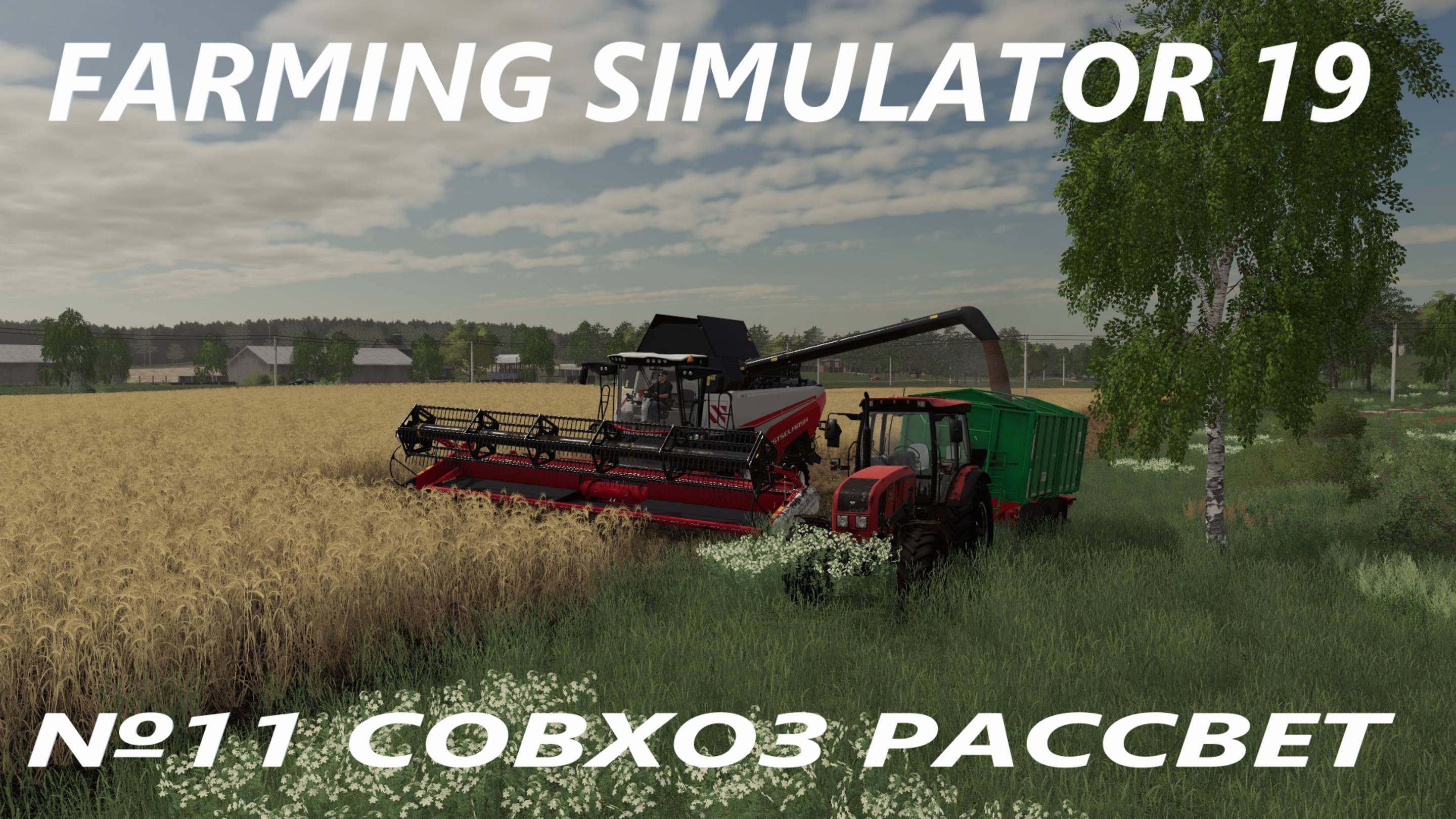 FARMING SIMULATOR 19 СОВХОЗ РАССВЕТ №11