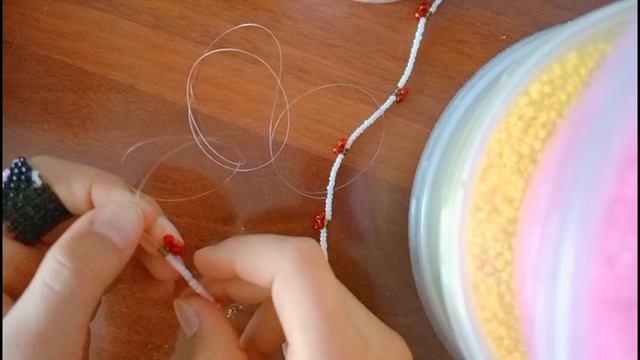 как сделать чокер из бисера? Легко я научу! чокер с ромашками в описании