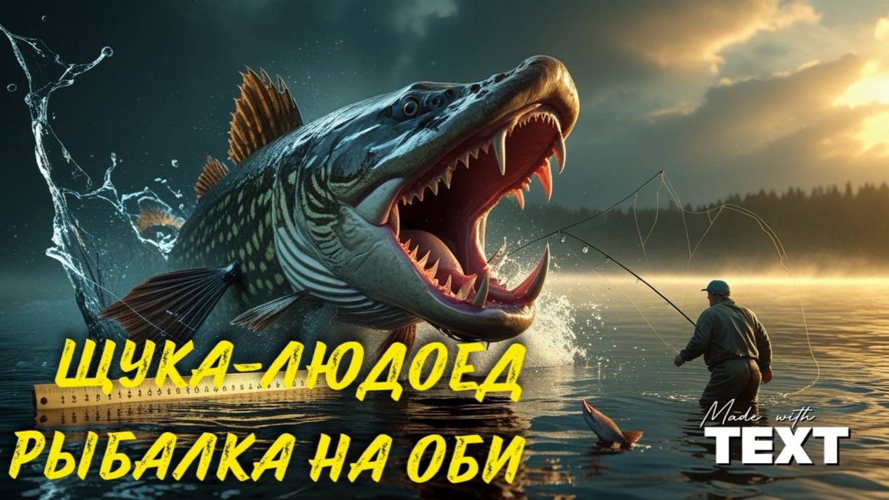 ЩУКА-ЛЮДОЕД на Оби! 🦈 Монстр, который чуть не съел мою удочку!