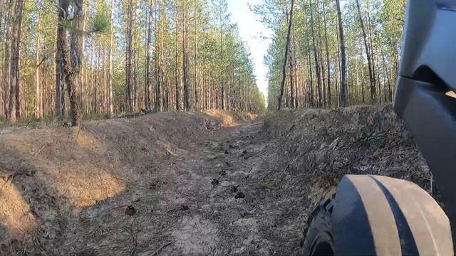 KUGOO G1 Pro поездка на самике по песку в лесу.
