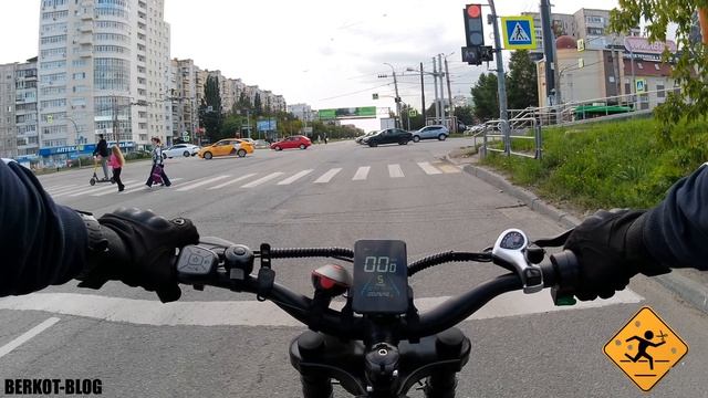 Опасная езда в городе на электрофэтбайке|Spetime k6😈
