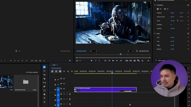 НОВИНКА Adobe Premiere Pro - Generative extend. Нейросети 2024