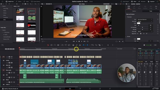 Davinci resolve - 3.27 - Subtitles (Обучение)