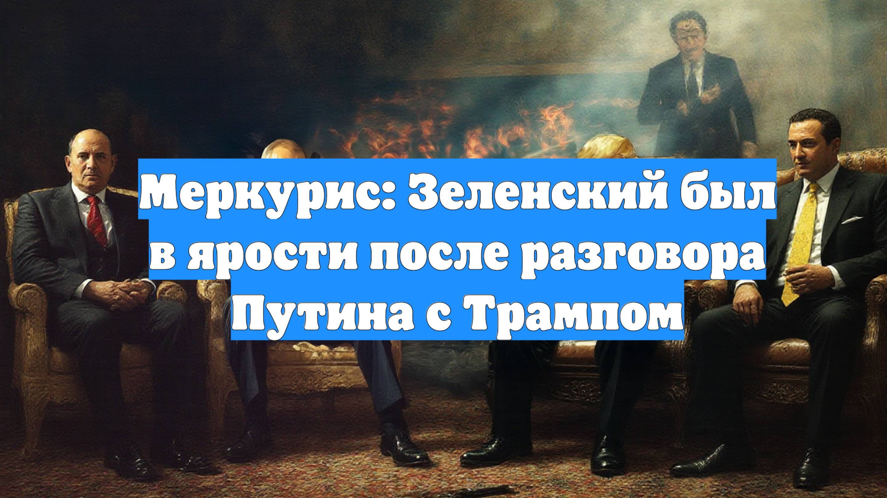Меркурис: Зеленский был в ярости после разговора Путина с Трампом