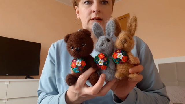 Игрушки спицами и крючком из полухлопка. Фотосессия в