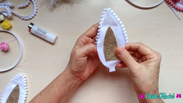 ORELHA DE COELHO NA TIARA/пасхальный галстук-бабочка/ RABBIT EAR IN FOOT IN