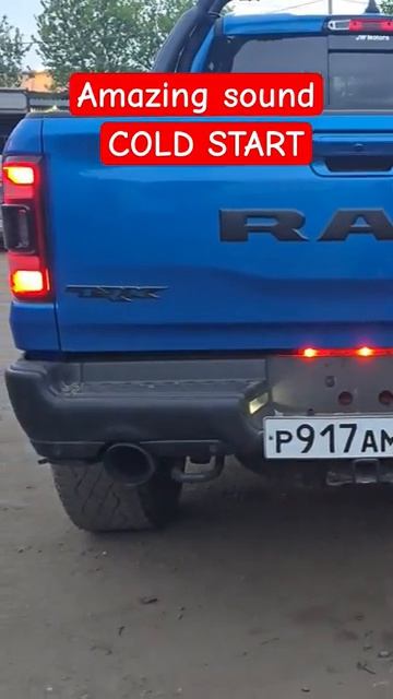 RAM TRX Hellcat 712hp Cold Start. Amazing sound. #trx #ram #dodge #hellcat #automobile #offroad