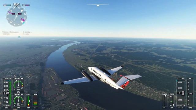 В НЕБЕ НАД ГОРОДОМ ПЕРМЬ в мире игры Flight Simulator 2020