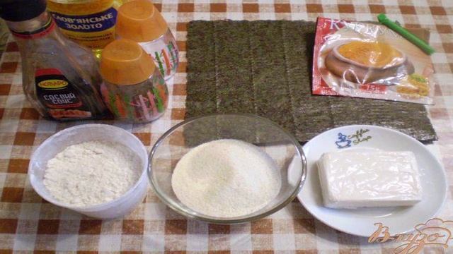 Сыр жаренный в нори