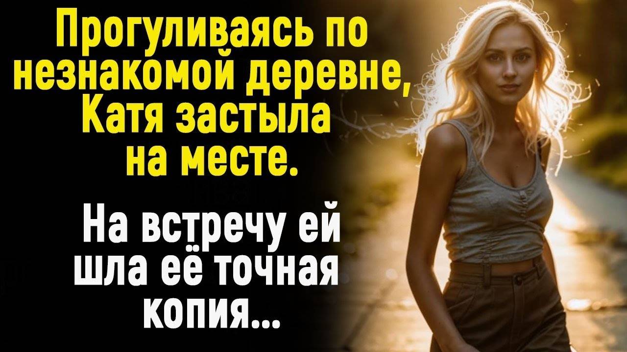 Катя оцепенела, встретив в незнакомой деревне точную копию себя...