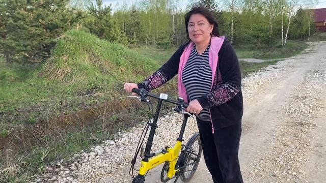 В 50 лет на велосипеде.