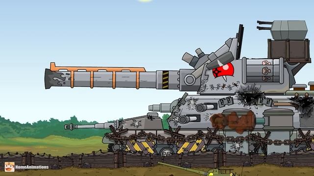 HomeAnimations – Мультики про танки  СУХОПУТНЫЙ КРЕЙСЕР принял бой с БЕЗЛИКИМ МОНСТРОМ - Мультики пр