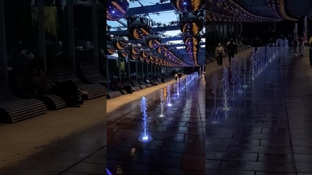 Парк Галицкого "Краснодар". Вечерний фонтан.