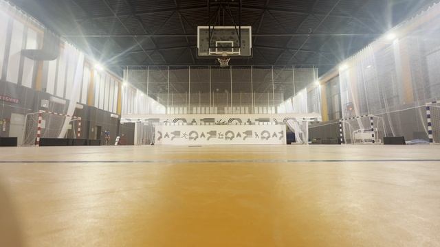 Система деления зала с электроприводом в Спортивном комплексе «Качаловский»