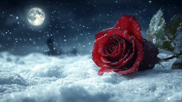 Красная роза ❄ Романтическая песня в духе 90-х о любви ?