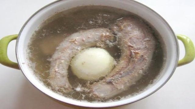 Заливное из шеи и крыла индейки