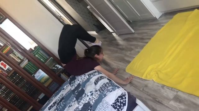 Тренировка выход в стойка на руках в кольцо