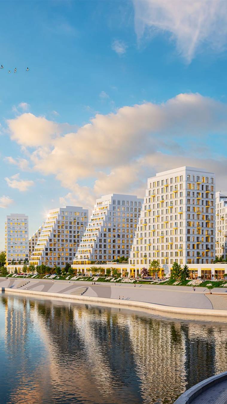 ЖК "GloraX Premium Гребной канал", начало строительства 1 очереди // Нижегородский р-он // Май 2025