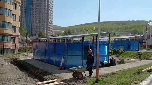 В детском саду «Радуга», который находится в моем избирательном округе, началось благоустройство