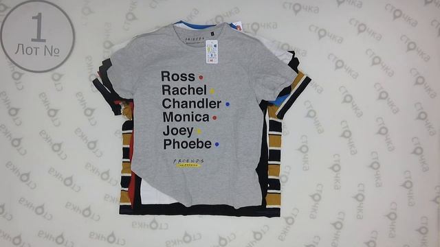 T-shirt New mens 1 одежда оптом сток
