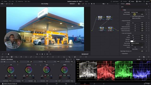 Davinci resolve - 4.20 - Glow Effect (Обучение)
